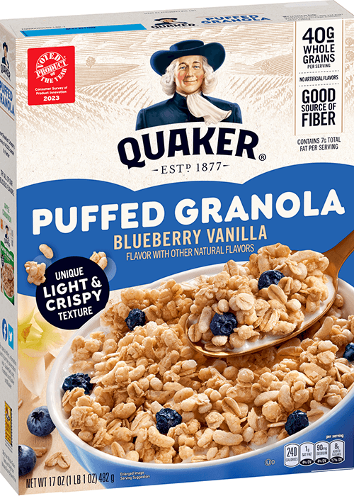 Quaker Puffed Granola - Blueberry Vanilla