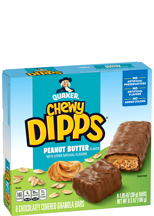 Quaker Chewy Dipps Granola Bars - Peanut Butter