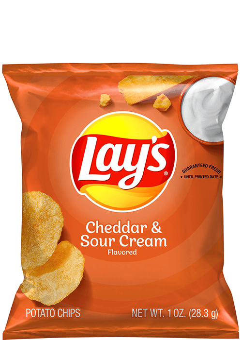 Lay's Potato Chips - Cheddar & Sour Cream Flavored