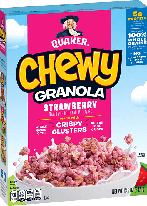 Quaker Chewy Granola Cereal - Strawberry