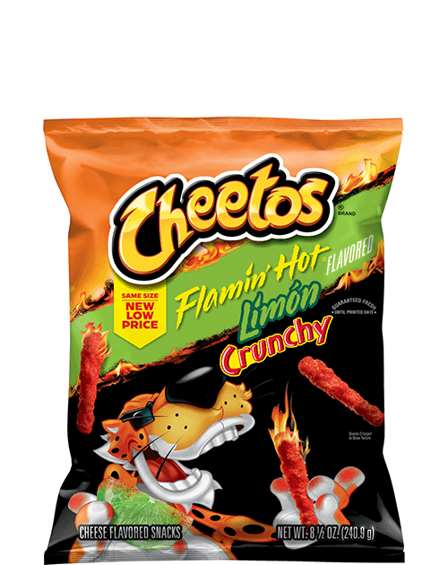 Cheetos Crunchy Cheese Flavored Snacks - Flamin' Hot Limón Flavored