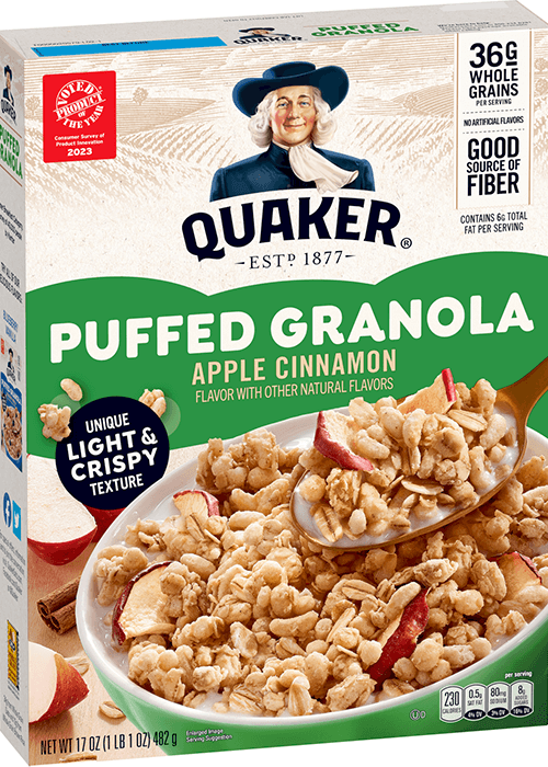Quaker Puffed Granola - Apple Cinnamon