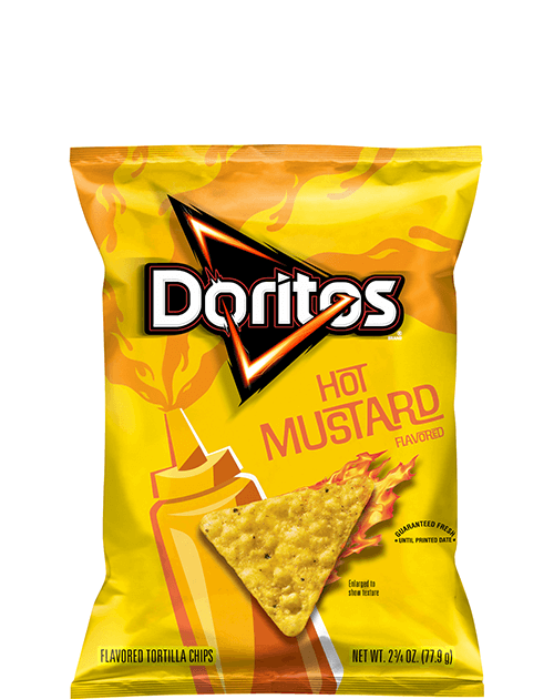 Doritos Flavored Tortilla Chips - Hot Mustard