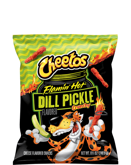 Cheetos Crunchy Cheese Flavored Snacks - Flamin' Hot Dill Pickle Flavored