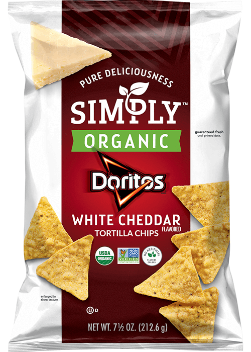 Simply Organic Doritos Flavored Tortilla Chips - White Cheddar