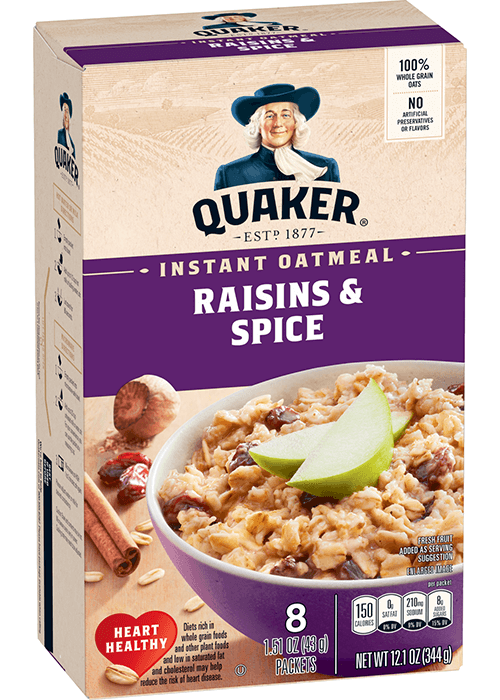 Quaker Instant Oatmeal - Raisins & Spice