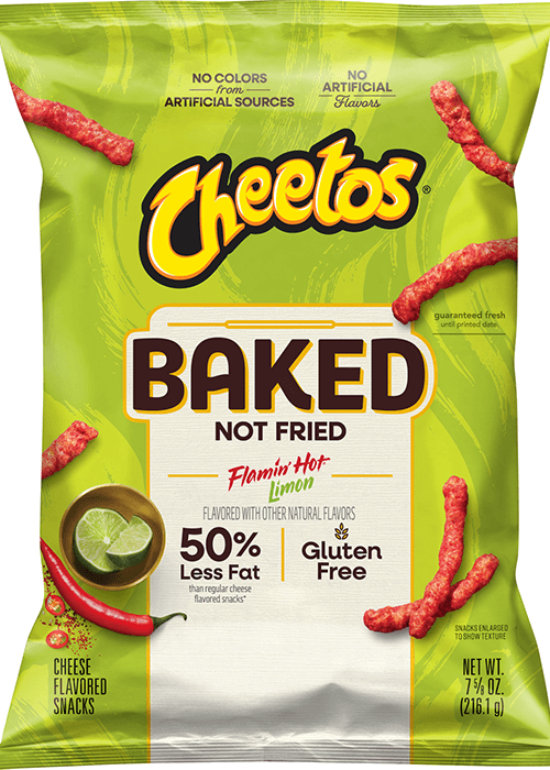 Cheetos Baked Cheese Flavored Snacks - Flamin' Hot Limon
