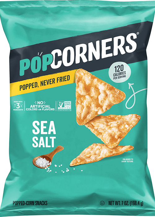 POPCORNERS Popped-Corn Snack - Sea Salt Flavored