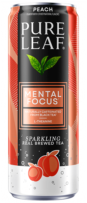 Pure Leaf Mental Focus Sparkling Real Brewed Tea - Peach