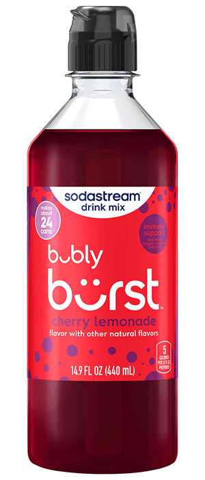 bubly burst sodastream - cherry lemonade