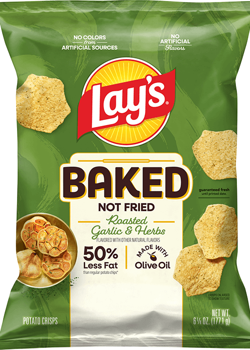 Lay's Baked Potato Crisps - Roasted Garlic & Herbs Flavored