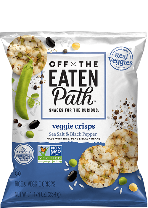 Off The Eaten Path Veggie Crisps - Sea Salt & Black Pepper