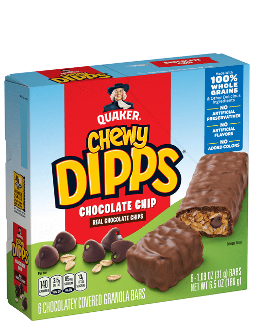 Quaker Chewy Dipps Granola Bars - Chocolate Chip