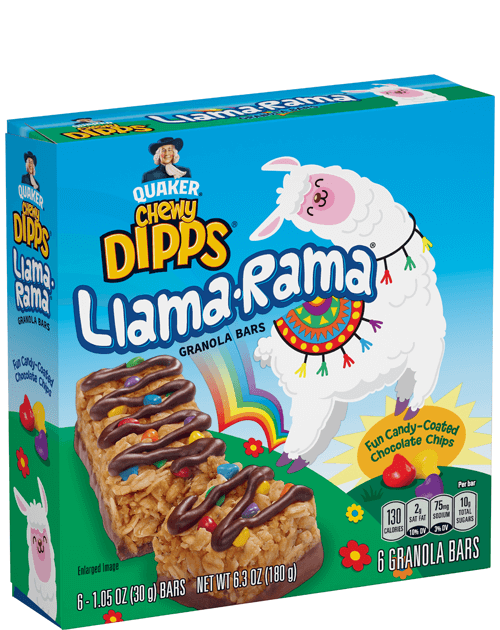 Quaker Chewy Dipps Granola Bars - Llama-Rama