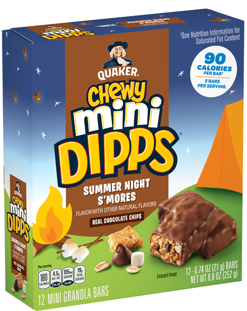 Quaker Chewy Mini Dipps Granola Bars - Summer Night S'Mores