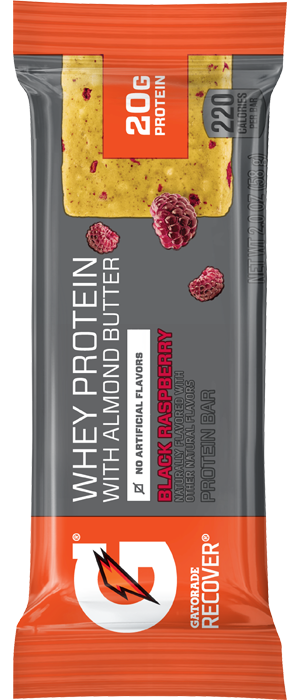 Gatorade Recover Whey Protein w Almond Butter Bar - Black Raspberry