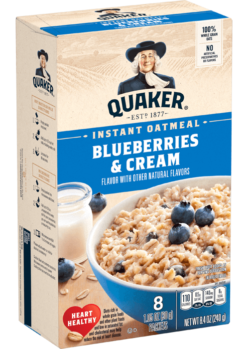 Quaker Instant Oatmeal - Blueberries & Cream