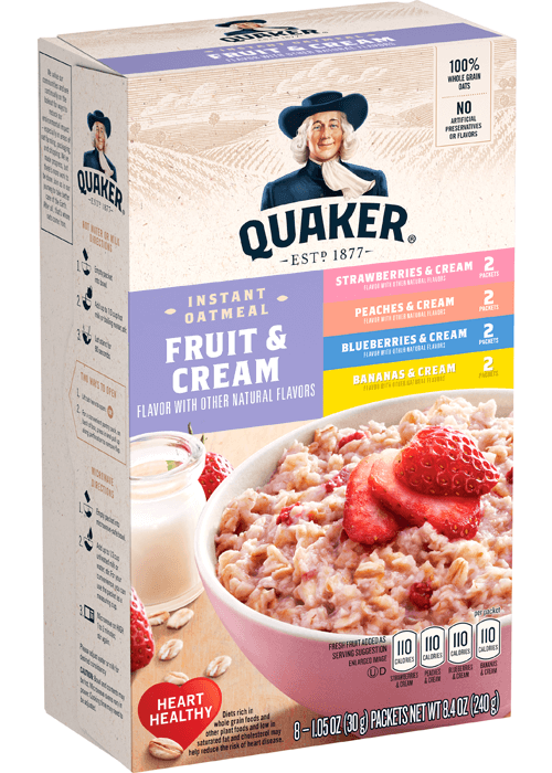 Quaker Instant Oatmeal - Fruit & Cream Variety Pack