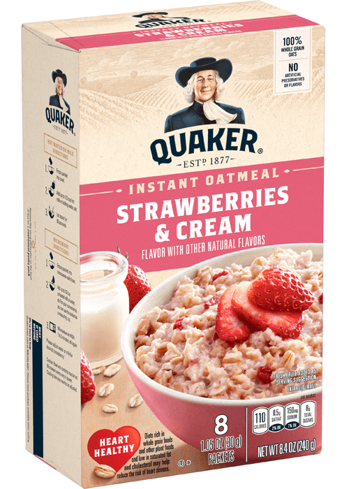 Quaker Instant Oatmeal - Strawberries & Cream