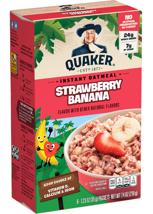 Quaker Instant Oatmeal - Strawberry Banana