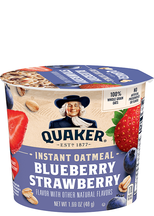 Quaker Instant Oatmeal Cup - Blueberry Strawberry