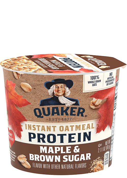 Quaker Instant Oatmeal Cup - Protein - Maple & Brown Sugar
