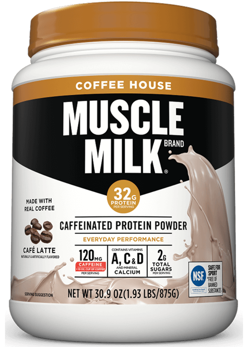 Muscle Milk Coffee House Caffeinated Protein Powder - Café Latte