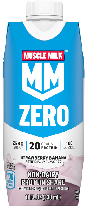 Muscle Milk Zero Sugar Protein Shake - Strawberry Banana