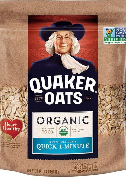 Quaker Quick 1 Minute Oats - Organic (bag)