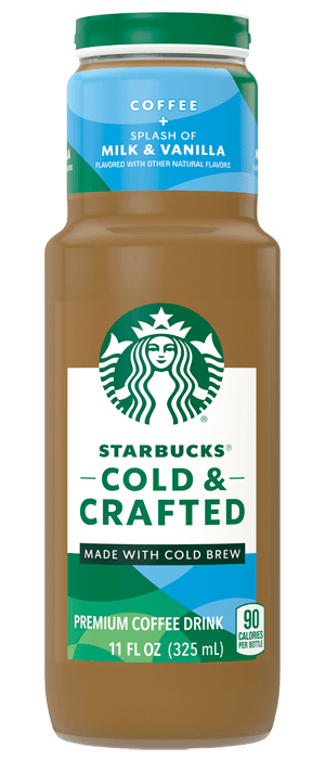 Starbucks Cold & Crafted - Coffee + Splash of Milk & Vanilla