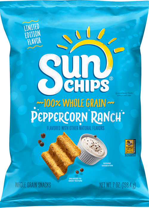 SunChips Whole Grain Snacks - Peppercorn Ranch Flavored