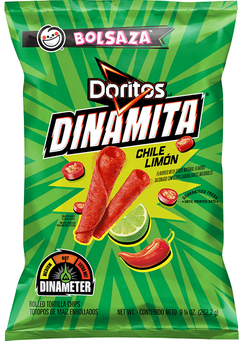 Doritos Dinamita Rolled Flavored Tortilla Chips - Chili-Limón