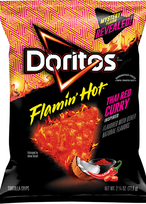 Doritos Tortilla Chips - Flamin' Hot Thai Red Curry