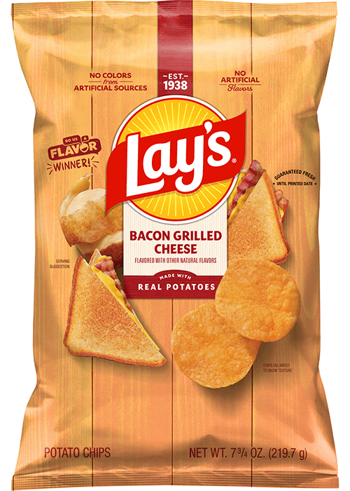 Lay's Potato Chips - Bacon Grilled Cheese Flavored