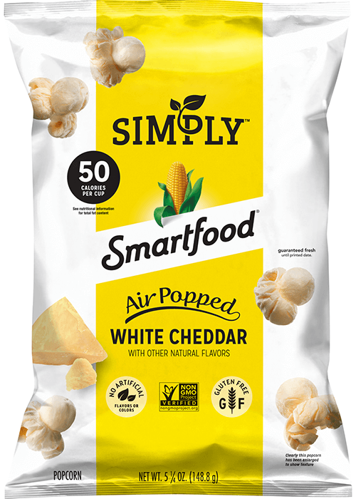 Simply Smartfood Popcorn - White Cheddar