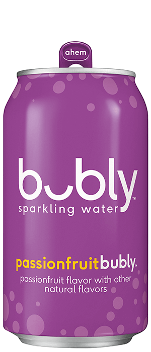 bubly sparkling water - passionfruit