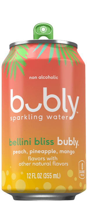 bubly sparkling water - bellini bliss