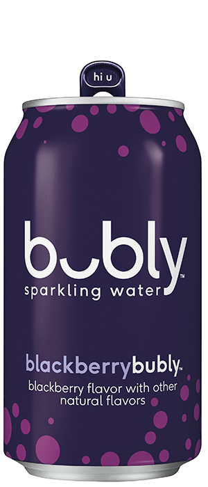 bubly sparkling water - blackberry