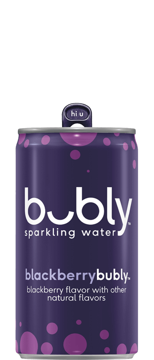bubly sparkling water - blackberry