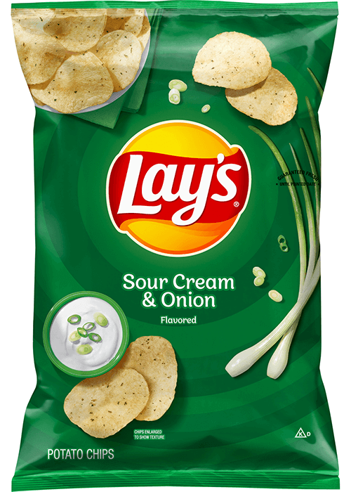 Lay's Potato Chips - Sour Cream & Onion Flavored