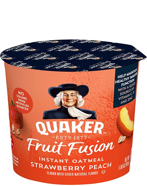 Quaker Instant Oatmeal Cup - Fruit Fusion - Strawberry Peach