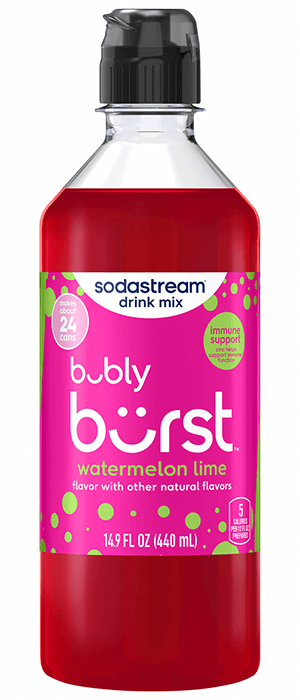 bubly burst sodastream - watermelon lime