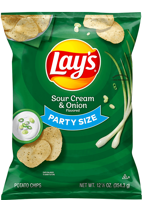 Lay's Potato Chips - Sour Cream & Onion Flavored