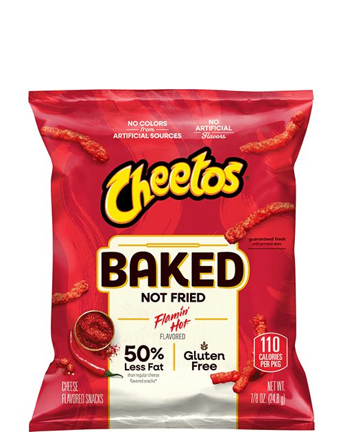 Cheetos Baked Crunchy Cheese Flavored Snacks - Flamin' Hot Flavored