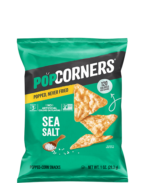 POPCORNERS Popped-Corn Snack - Sea Salt Flavored