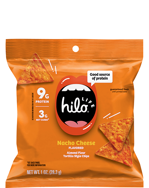 Hilo Life Almond Flour Tortilla Style Chips - Nacho Cheese Flavored