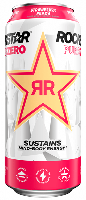 Rockstar Pure Zero - Strawberry Peach