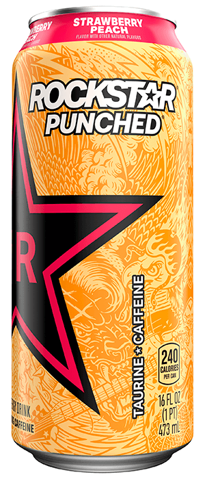 Rockstar Energy Drink, Whipped Strawberry 16 Fl Oz, Energy