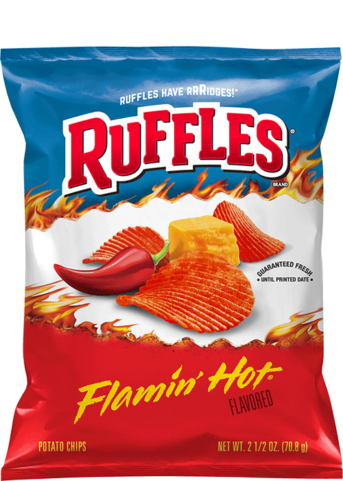 Ruffles Potato Chips - Flamin' Hot Flavored