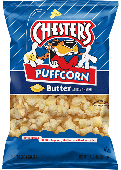 Chester's Puffcorn Snacks - Butter Flavored